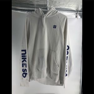 Nike SB White Mens Hoodie